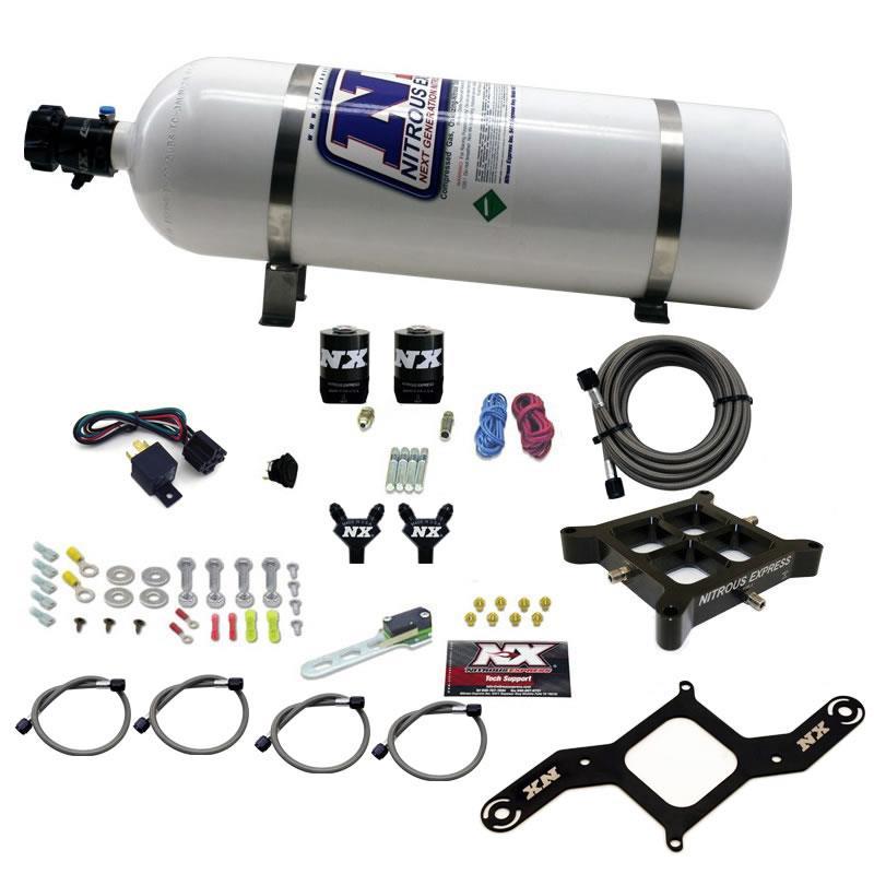 Nitrous Express 4150 Single Entry Billet Crossbar Plate System (50-300HP) 63040-12