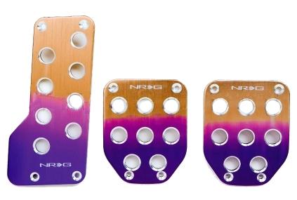 NRG Innovations Aluminum Sport Pedals - Auto Trans Style PDL-450RD