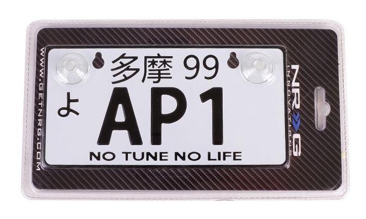 NRG Innovations Mini JDM License Plate - Universal Suction-cup Fit - AP-1 MP-001-AP1