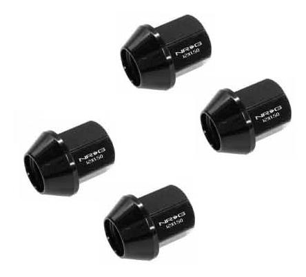 NRG Innovations 500 Series "Steel" Lug Nut - Bullet Shape - 5 Lug Sets (21 Pieces) - Incl Lock Key LN-LS500BK-21