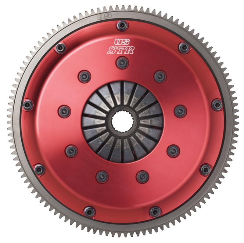 OS Giken STR Series Clutch - Aluminum Cover Dampened Twin Plate w/Soft Diaphragm - Release Assembly Included NS044-BJ6