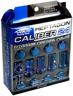 Project Kics Heptagon Caliber 24 Lug Nuts WHPC01