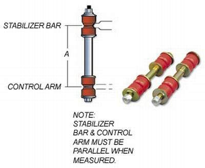 Prothane Universal End Link Kit 19-406