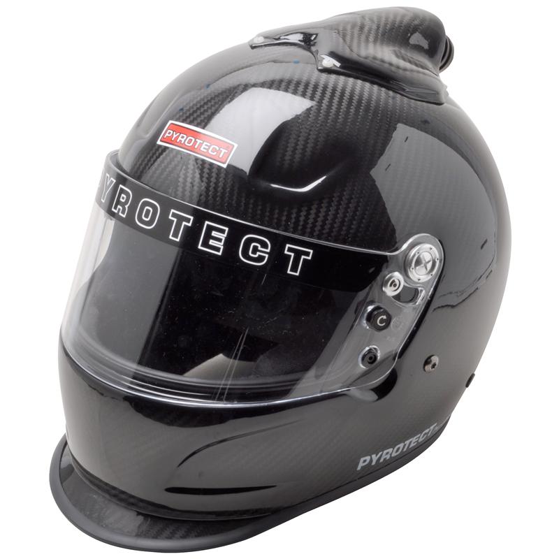 Pyrotect Pro Airflow Carbon Fiber Helmet - Full Face - Duckbill - Forced Air, Top Feed - SA2015 Rated 7051005