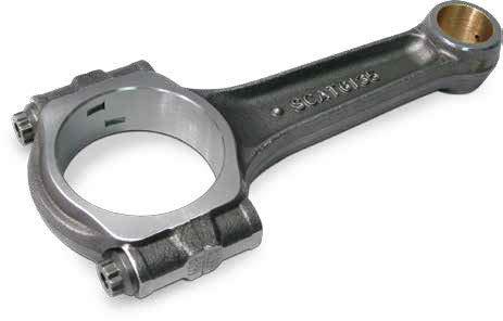 SCAT Pro Stock I-Beam Connecting Rod, Bushed - w/ 7/16"ARP 2000 Cap Screw Bolts - Single Rod - Long Part Number: F1980 26135A-1