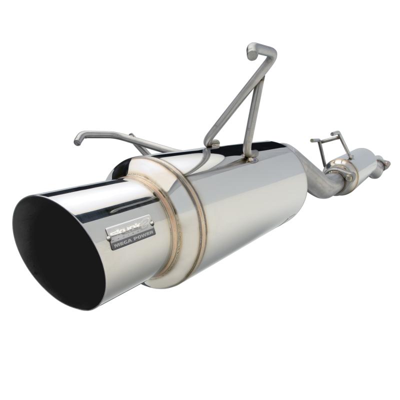 Skunk2 MegaPower "R"Cat Back Exhaust System - Incl Tubing/Silencer/Muffler/Hardware/4in Polished Tip - Bolt On/No Modification Req. - T-304 Stainless Steel 413-05-5020