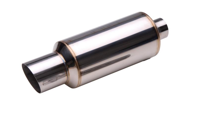 Skunk2 MegaPower Silencer - Fits 4in Exhaust Tip - Compatible w/All Cat-Back Exhausts And 2.25 And 2.75in Universal Mufflers - T-304 Stainless Steel 415-99-1485