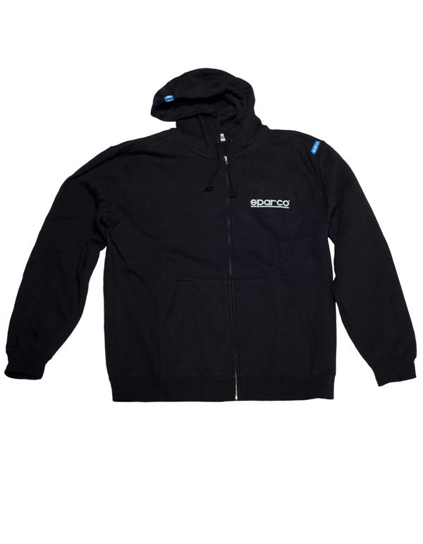 Sparco WWW Hooded Sweatshirt - Zip-Up SP04100GR3L