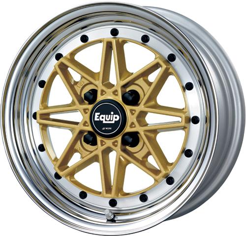 Work Wheels Equip 03 Wheel - Standard A-Disk - 32mm Lip E03ABC+10GLD