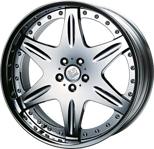 Work Wheels LS-406 Wheel - Deep O-Disk - Anodized Lip - Full Reverse Lip - 47mm Lip LS406FGG+26SC