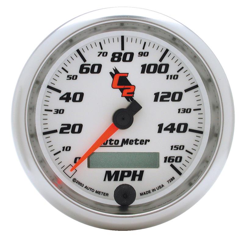 Auto Meter C2 Series - Speedometer - Electric, Air-Core Movement - Incl Mounting Bracket 7288