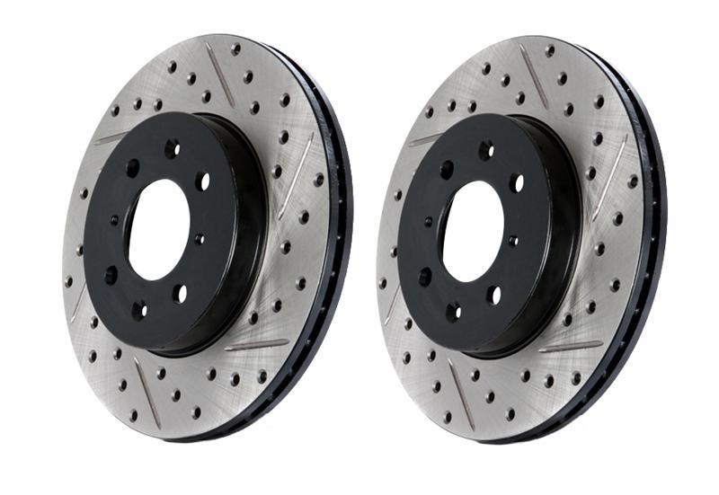StopTech Sport Rotor for 1993-98 MKIV Supra TT - Front Left - Slotted & Drilled - Cryo Treated