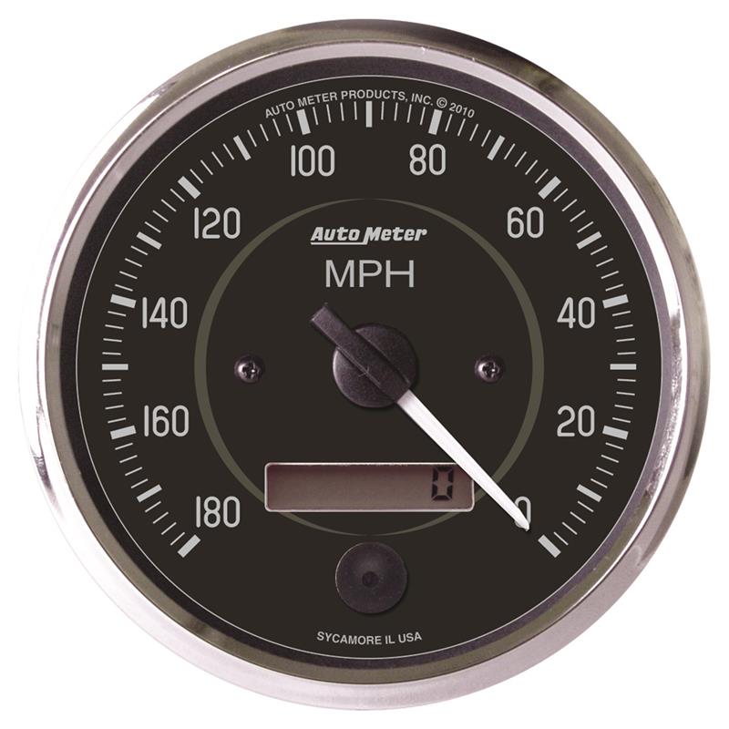 Auto Meter Cobra Series - Speedometer - Electric, Air-Core Movement - Incl Bulb & Socket 3220 - Incl Light Covers Red 3214 & Green 3215 - Incl Mounting Hardware Bracket Included 201013