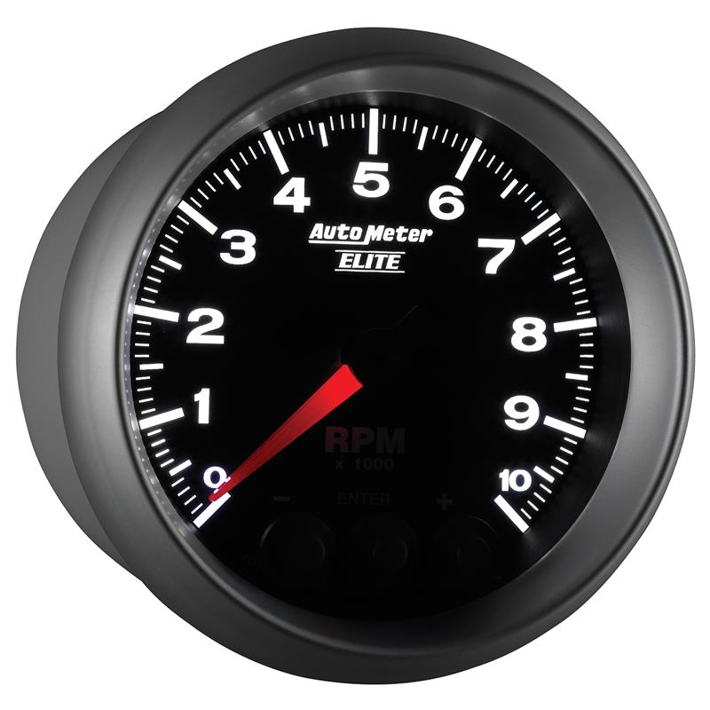 Auto Meter Elite Series - In-Dash Tachometer - Electric, Air-Core Movement - Incl Mounting Bracket 5697