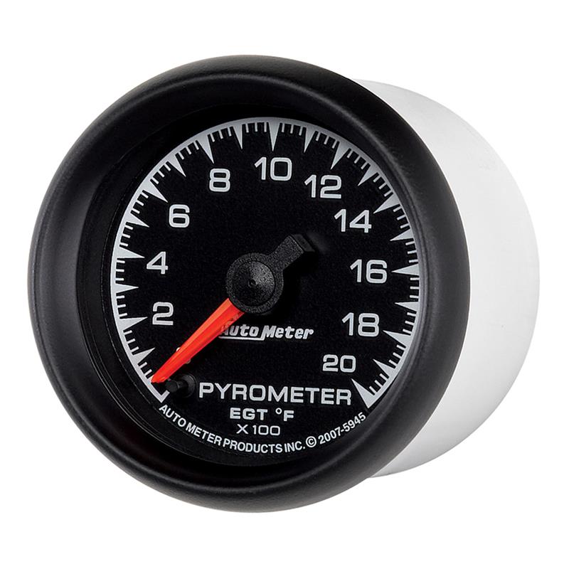 Auto Meter ES Series - Pyrometer Gauge - Electric, Digital Stepper Motor Movement - Incl Wire Harness 5251 - Incl Mounting Hardware 2230 5945