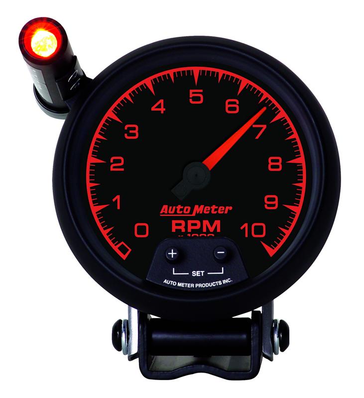 Auto Meter ES Series - Pedestal Tachometer - Electric, Air-Core Movement - Incl Mounting Bracket 5990