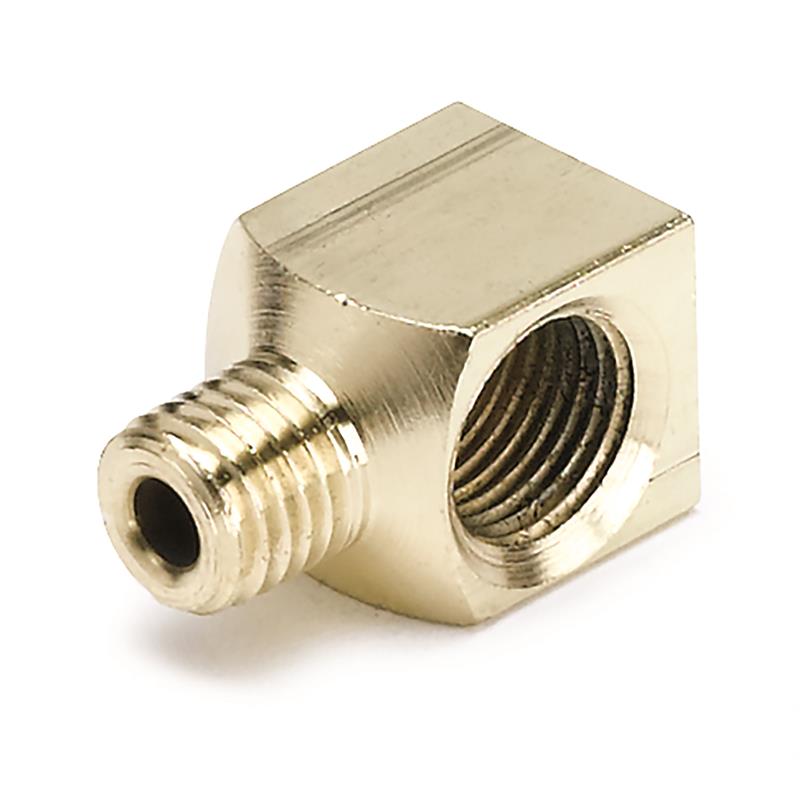 Auto Meter Right Angle Fitting - For Mech Pressure or Vacuum Gauge - Accepts 1/8in Copper or Nylon Tubing 3272