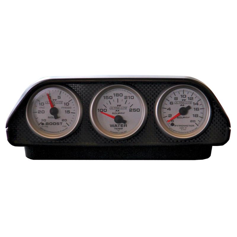 Auto Meter Triple Dash Pod - Mounts Gauges in Center Dash - Incl Mouting Hardware 5288