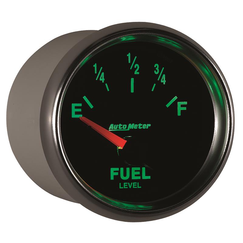 Auto Meter GS Series - Fuel Level Gauge - Electric, Air-Core Movement - Incl Mounting Hardware 2230 3813