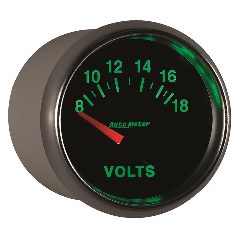 Auto Meter GS Series - Voltmeter Gauge - Electric, Air-Core Movement - Incl Mounting Hardware 2230 3892