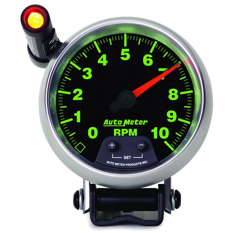 Auto Meter GS Series - Pedestal Tachometer - Electric, Air-Core Movement - Incl Mounting Bracket 3890