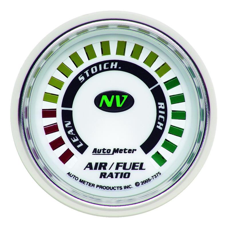 Auto Meter NV Series - Narrowband Air/Fuel Ratio (AFR) Gauge - Digital Movement - Incl Mounting Hardware 2230 7375