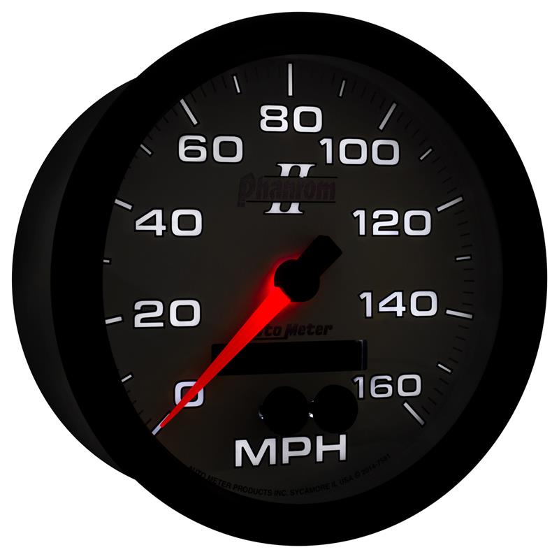 Auto Meter Phantom II Series - GPS Speedometer - Electric, Digital Stepper Motor Movement - Incl Light Covers 7581