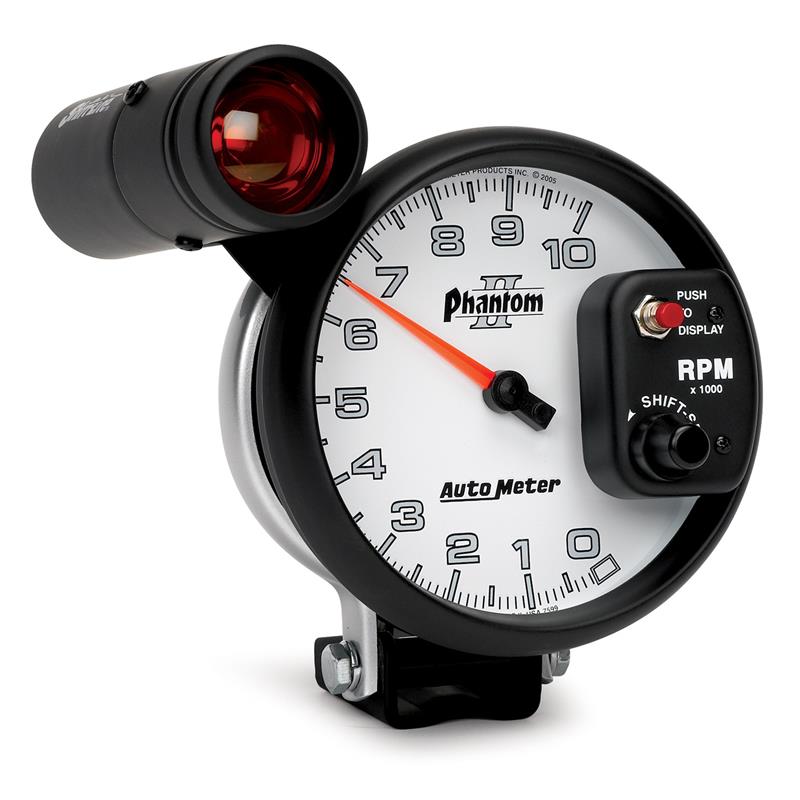 Auto Meter Phantom II Series - Pedestal Tachometer - Electric, Air-Core Movement - Incl Mounting Bracket 7599