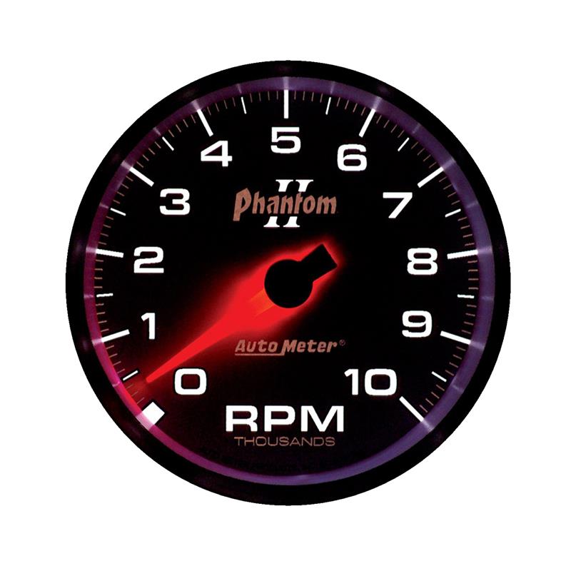 Auto Meter Phantom II Series - In-Dash Tachometer - Electric, Air-Core Movement - Incl Mounting Bracket 7597