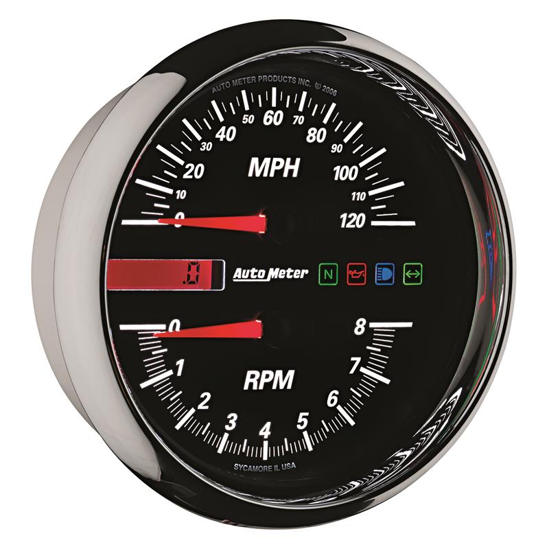 Auto Meter Pro-Cycle Series - Tachometer/Speedometer Combo - Air Core Movement - Incl Mounting Hardware 19466