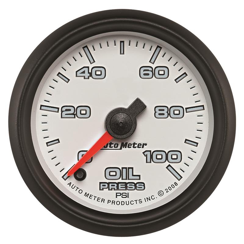 Auto Meter Pro-Cycle Series - Oil Pressure Gauge - Digital Stepper Motor Movement - Incl Sensor Unit 2246 - Incl Adapter/Fitting YES - Incl Wire Harness - Incl Mounting Hardware 19552