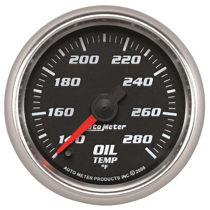 Auto Meter Pro-Cycle Series - Oil Temperature Gauge - Digital Stepper Motor Movement - Incl Sensor Unit 2252 - Incl Adapter/Fitting YES - Incl Wire Harness - Incl Mounting Hardware 19640