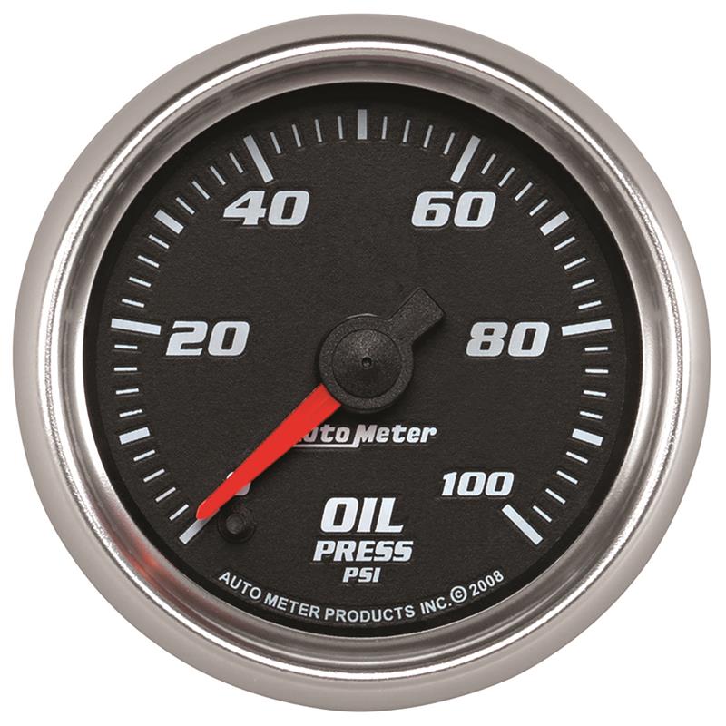 Auto Meter Pro-Cycle Series - Oil Pressure Gauge - Digital Stepper Motor Movement - Incl Sensor Unit 2246 - Incl Adapter/Fitting YES - Incl Wire Harness - Incl Mounting Hardware 19652