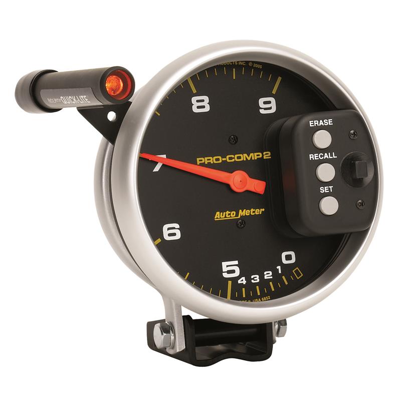 Auto Meter Pro-Comp Series - Pedestal Tachometer - Electric, Air-Core Movement - Incl Mounting Bracket 6852