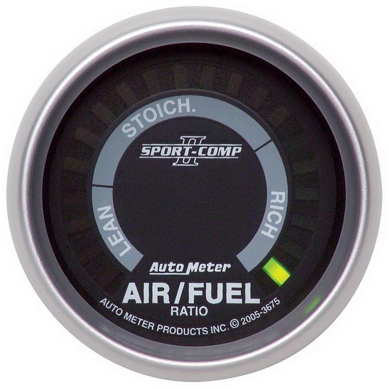 Auto Meter Sport-Comp II Series - Narrowband Air/Fuel Ratio (AFR) Gauge - Digital Movement - Incl Mounting Hardware 2230 3675