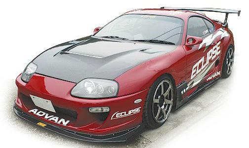 Ridox Vented Hood for 1993-98 MKIV Supra - FRP