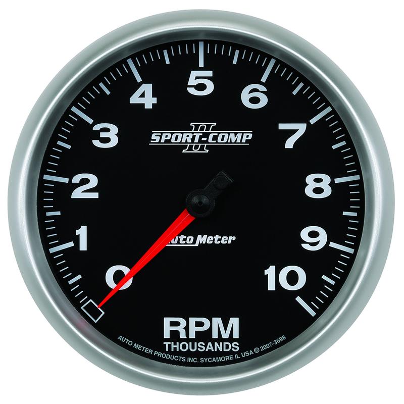 Auto Meter Sport-Comp II Series - GPS Speedometer - Electric, Digital Stepper Motor Movement - Incl Light Covers 3680-M