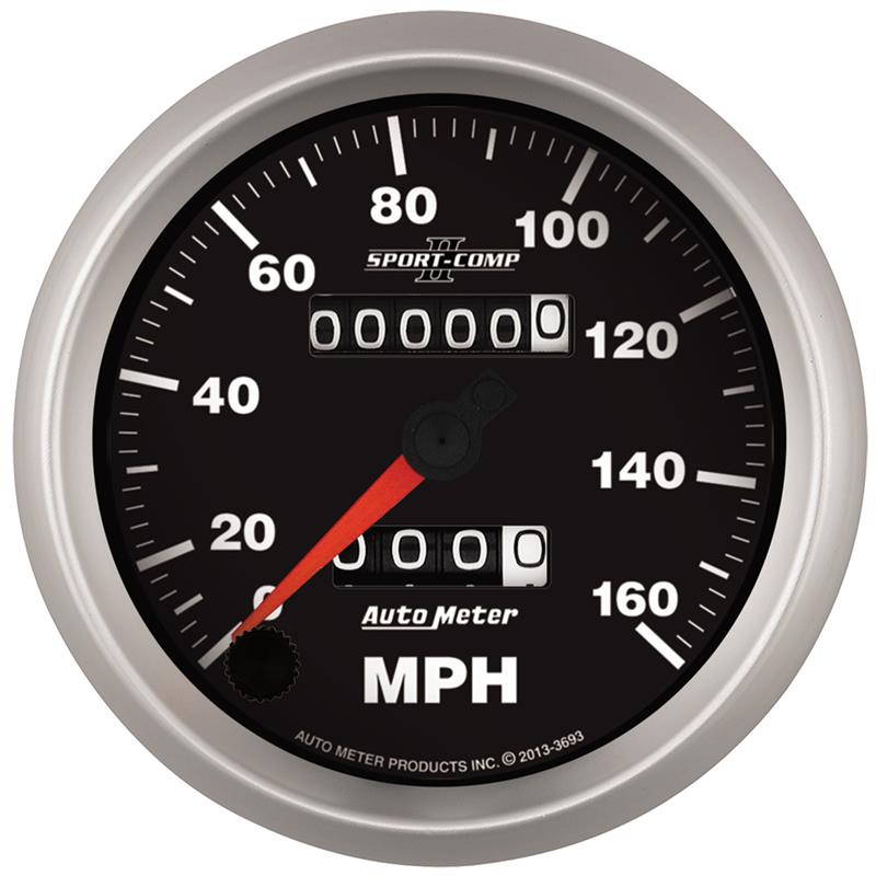 Auto Meter Sport-Comp II Series - Speedometer - Mechanical Movement - Incl Mounting Bracket 3693