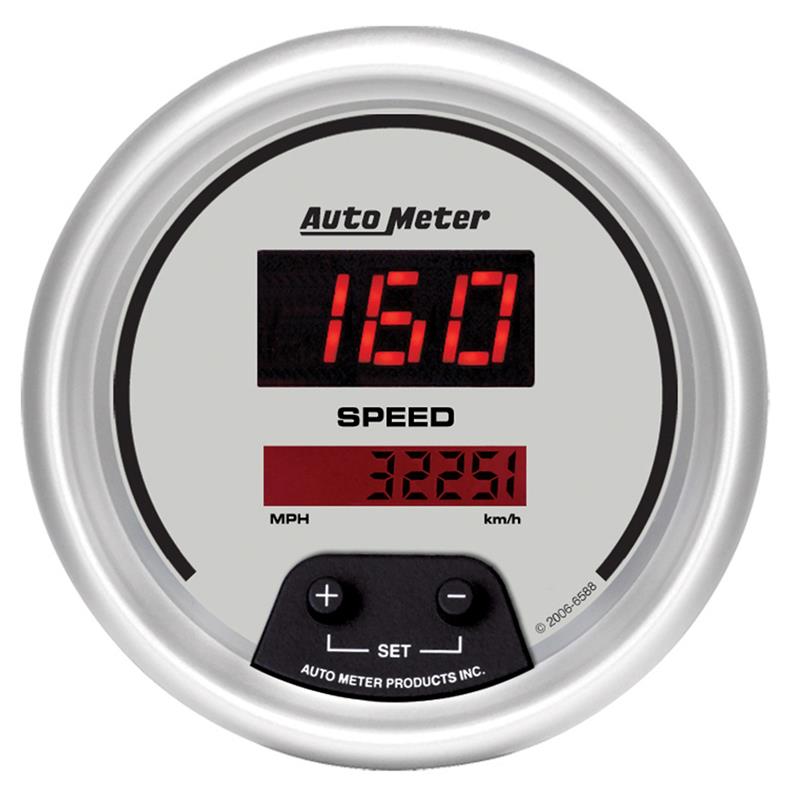 Auto Meter Ultra-Lite Digital Series - Speedometer - Digital Movement - Incl Mounting Bracket 6588