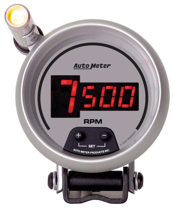 Auto Meter Ultra-Lite Digital Series - Pedestal Tachometer - Digital Movement - Incl Mounting Bracket 6599