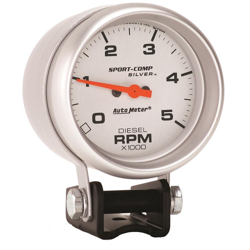 Auto Meter Ultra-Lite Series - Pedestal Tachometer - Electric, Air-Core Movement - Incl Bulb & Socket 3220 - Incl Light Covers Red 3214 & Green 3215 - Incl Mounting Hardware 3245 3788