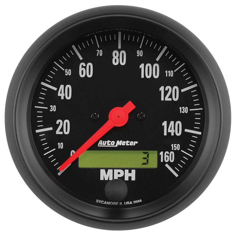 Auto Meter Z-Series Series - Speedometer - Electric, Air-Core Movement - Incl Bulb & Socket 3212 - Incl Light Covers Red 3214 & Green 3215 - Incl Mounting Hardware 2230 2688