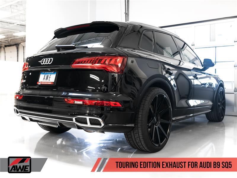 AWE Tuning Touring Edition Exhaust System - Resonated - No Tips (Turn Downs) 3015-31016
