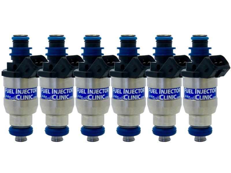 Fuel Injector Clinic 850cc Fuel Injectors - Set of 6 - Low-Z Peak & Hold / Low Impedance Disc Type - Includes Pigtails PGTJETR6 or Add Plug & Play Adaptors PADPJtoD6 IS146-0850