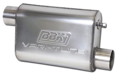 BBK Performance Vari-Tune Adjustable Performance Muffler - Offset/Offset - Rectangular Body/Tunable/Chambered 31015