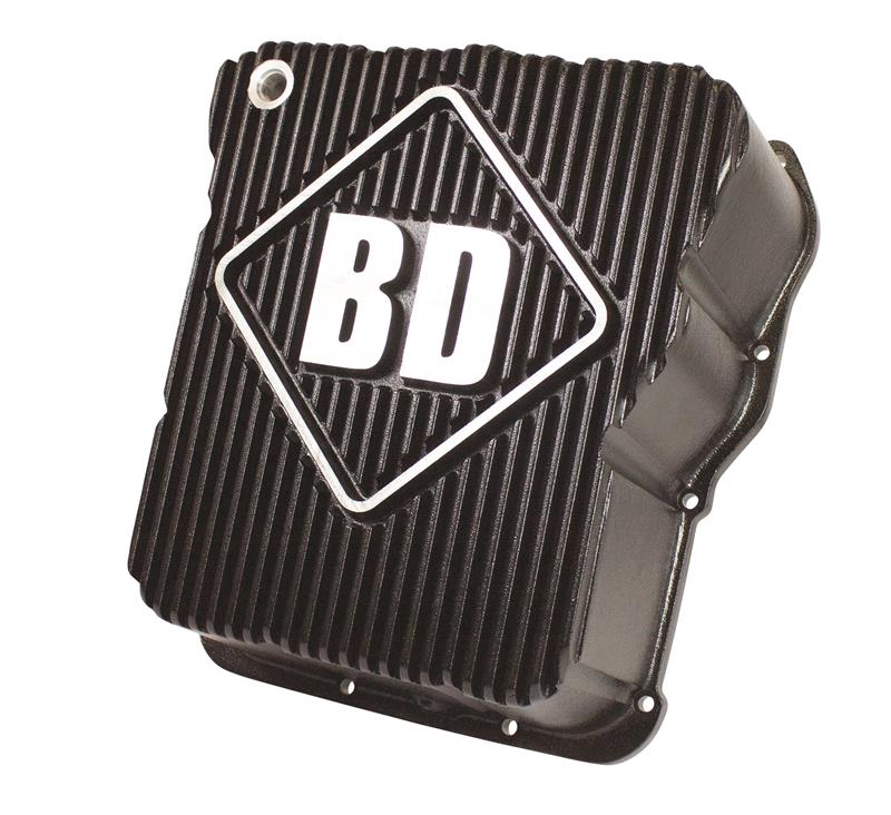 BD Diesel Big Daddy Transmission Cooling Pan - Incl Magnetic Drain Plug/Temperature Sending Unit Port 1061650