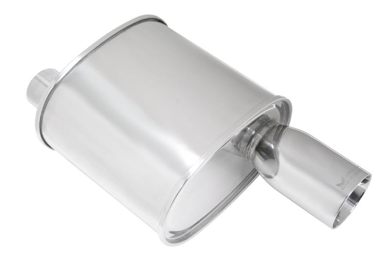 Megan Racing Universal Muffler - F-RT Turbo - Dual Tip MR-MU-FRT-2T