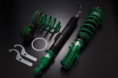 TEIN Flex A Coilover Kit - Camber/Caster Adjustable Front Upper Mount - OEM Rear Upper Mount - EDFC Compatible - For use with EDFC Motor Kit EDK05-12120 VSQ36-D1AS3