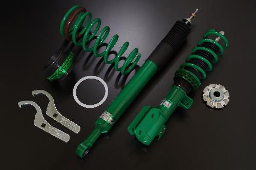 TEIN Street Basis Z Coilover Kit - Camber/Caster Adjustable Front Upper Mount - OEM Rear Upper Mount GSQ08-81AS2