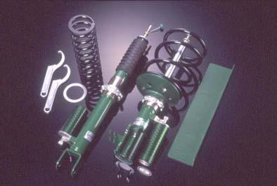 TEIN Type HG Coilover Kit - Camber/Caster Adjustable Front Upper Mount - OEM Rear Upper Mount DSE18-W1LS2